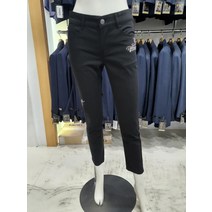 20SS [헤지스] 여성 자수장식 데님 스키니 팬츠 HSPA0B407 BK(206696 )