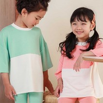 엠플래닛 여름 남매룩 반팔 아이들 유아배색티 티셔츠 코디 배색 어린이여름옷 활동복 2WA5BFDD