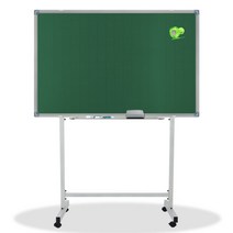 영남칠판 자석 물백묵칠판+스텐드 120x85cm 칠판, 실버알루미늄