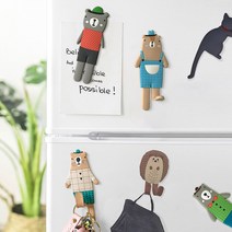 냉장고 현관 마스크걸이 열쇠걸이 차키보관 강력 자석 마그네틱 움직이는 자석 훅 19종, 숲속동물, 부엉이