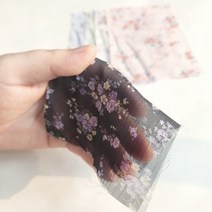 요루쉬폰 스몰플라워 5칼라 디지털나염 58인치, 2.화이트