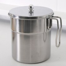 스텐 손잡이 음식물쓰레기통 1.3L 3종 수거형 배수형 결합형 주방 음식물처리수거통