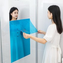 벽 부착 거울 시트지 안깨지는 전신 미러 필름, 60x60