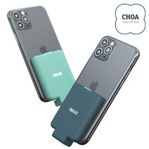 MP282SE OISLE 오이슬 아이폰 안드로이드 무선 부착형 보조배터리 4225mAh, C타입, 블랙