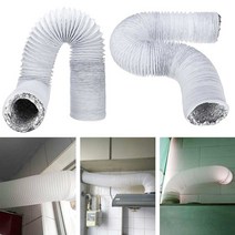 자바라 닥트 호스 천 덕트 주름관 PVC 인치 인공 호흡기 파이프 알루미늄 튜브 공기, 없음