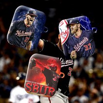 와우박스 워싱턴 내셔널스 스티븐 스트라스버그(Stephen Strasburg) 커스텀 야구 에어팟 버즈 하드 케이스, 유광 하드케이스, 에어팟 프로