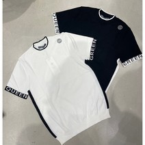 반소매 팔레터링 신축성 좋은 니트 골프웨어
