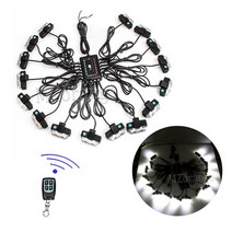 스트로보 스코프 스트로브 라이트 경찰 조명 LED 스트로브 조명 성 노출증 fso 자동 플래시 경찰 성 노출증 경찰 스트로브 성 노출증 fso 플래시, 2W_1, Wireless 16 LED_18