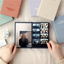 인생4컷 인생네컷 셀픽스 보관 파일 커플 앨범 포토북 남자친구 여자친구 선물, 퍼플네이비