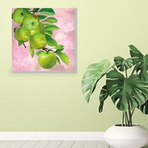 JYW64A725 돈들어오는그림 에좋은그림 액자 인테리어액자 부자되는그림 사과 행운 풍수 을부르는 지리 복 5App-30C 그림 재물 건강 나무 캔버스 벽 천장장식