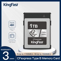 KINGFAST CFEXPRESS B 메모리 카드 128GB 256GB 512GB 1 테라바이트 CF 익스프레스 디지털 SLR 카메라 원시 4K 비디오