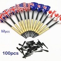 다트 기계 전자 자석 게임 12 조각 전문 14 그램 소프트 팁 세트 판 액세서리 용 100 pcs 추가 플라스틱 팁, 없음, 보여진 바와 같이