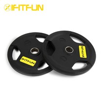 아이핏펀 3홀 고무중량 원판 바벨원판, 15kg