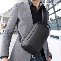 [디자이어로즈] 남자대학생 USB 방수 슬링백 3color