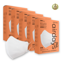 라이브잇 에어데이즈 와이드 마스크 중형 KF94, 화이트, 40개, 10개입