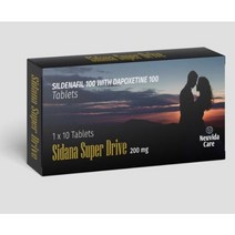 Sidana Super Drive (Sildenafil 100 mg + Dapoxetine 100 mg ) 20 tablets (Pack of 2