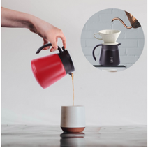 세이타 커피 티 서버포트 티포트 600ml 800ml 윤스테이 커피티포트, 500ml, 블랙