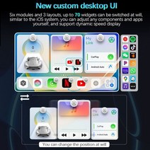미니 Ai 박스 무선 카플레이 안드로이드 자동 맞춤형 UI 인터페이스 모바일 앱 넷플릭스 유튜브 4G LTE, 01 Black