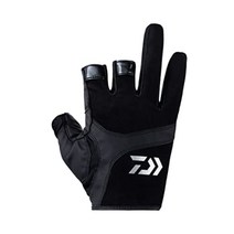 다이와 2023 피싱 장갑 손가락 3개 컷 DG-8023 낚시 글러브, 블랙