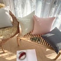 러그랜드 마이크로화이바 알러지방지 쿠션 4color, 아이보리/커버만구매