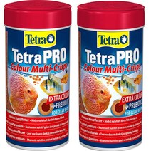 Tetra pro 컬러 프리미엄 관상어 사료 250ml x 2개입