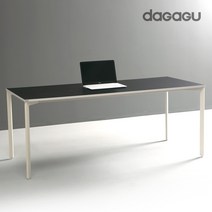 다가구 페르마타 1600 x 600 컴퓨터책상 스탠다드 타입, 블랙 상판+아이보리 프레임