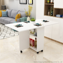 이동가능 접이식 식탁 가정용 원룸 2인용 4인용 다용도 이동식 식탁 테이블 주방 보조식탁, 1.2m 웜 화이트