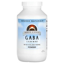 Source Naturals 고요한 과학 GABA 분말 8 oz(226.8 g)