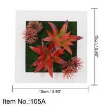 식물 벽장식 이끼 액자 3D 벽 스티커 홈 장식 인조 꽃 프레임 월 아트 벽화 거실웨딩, 105A