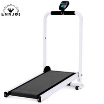 워킹머신 기계식 접이식 러닝 머신 LED 디스플레이 조그 스페이스 워크 에어로빅 스포츠, 검은색