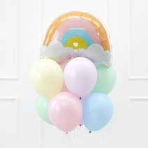 헬륨부케 큐티레인보우[서프라이즈 기념일 헬륨 특별한 날 무지개 이벤트 강남헬륨 당일배송], 10:00 - 11:00