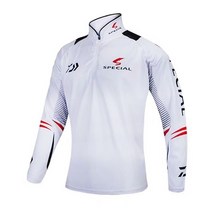 여름낚시복 여름낚시복세트 2023 남자 낚시 의류 통기성 빠른 건조 스탠드 칼라 긴 소매 얼음 실크 재킷 야, 02 WHITE