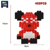 나노 블록 UKBOO-시티 마이크로 베어브릭 모델 프라모델 모형 미니 브릭 폭력적인 우울한 곰 장난감 미세 입자 장식, no box 3