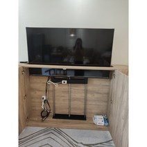 26-84 인치 TV 리프팅 자동 브라킷 공간활용 거실장, 55~57인치 강화 대형 모터