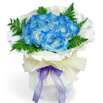 엔젤플라워 가격대비짱축하꽃다발 꽃상자 꽃배달 기념일선물, A10 블루로즈