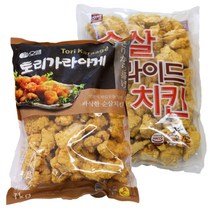 [퀴클리몰] 오뗄 순살 후라이드 치킨 1kg   토리가라아게 1kg, 1개