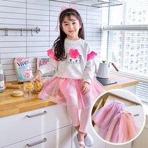 쿠키하우스 미킨트 레인보우 샤 치마 레깅스(33546) 아동