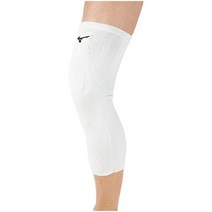 미즈노 무릎 보호대 배구 지지대 (롱) (1 개) 남녀 공통 V2MY8019 색상 블루 크기 F, 01 화이트