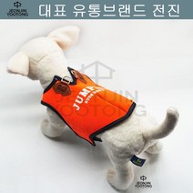 요크셔 하네스 오렌지 XL 시추 시원한 사계절 반려견 외출용 목디스크방지