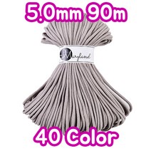 세기텍스타일 5.0mm 90m 에어 코튼 순면 마크라메 로프 (40Color), GRAY