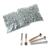 목공 목재용 4mm 접시머리 피스 나사 봉지단위, 4x16(mm) 2000ea