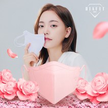 [내추럴키스] 핏예쁜 다이아핏 KF94 컬러 마스크 대 중 소형 25입 / 새부리형마스크 / 성인남녀 청소년 아동, 대형 / 성인남녀, [개별포장] 라이트핑크 25입