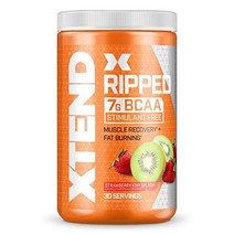 xtend 찢어진 bcaa 분말 딸기 키위 | 절단 공식 + 아미노산이 포함된 무설탕 운동 후 근육 회복 음료 | 남성용 7g bcaas 앰프 여성 | 30인분, 1.09파운드1팩