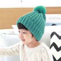 뿌뿌룰루 아동용 밍크벨 골지 털모자
