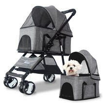 투리 반려동물 유모차 분리형, 블랙