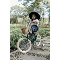 트랙MTB 풀카본 자전거 입문용 자전거 Selfree 자전거 소녀 36 세 자전거 16 인치 일본 레트로 자전거 보, 02 Green