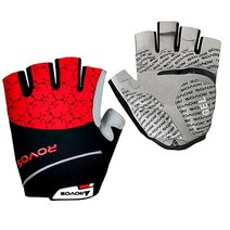 ROVOS 마운틴 바이크 장갑 남성용 하프 핑거 3D 젤 통기성 사이클링 블랙 라지, red