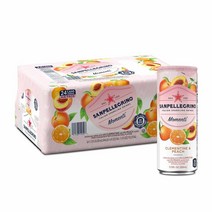 San Pellegrino 산펠레그리노 모멘티 클레멘타인&피치 11.15oz (330ml) 24팩 Momenti Clementine & Peach Cans