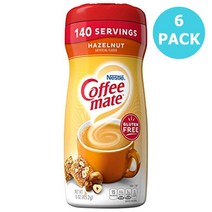 Coffee Mate Hazelnut Powder Creamer 네슬레 커피메이트 헤이즐넛 파우더 크리머 15oz(425.2g) 6팩, 1개