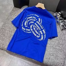 순면 100% 루즈핏 여름 트렌드 남녀 커플 반팔 티셔츠